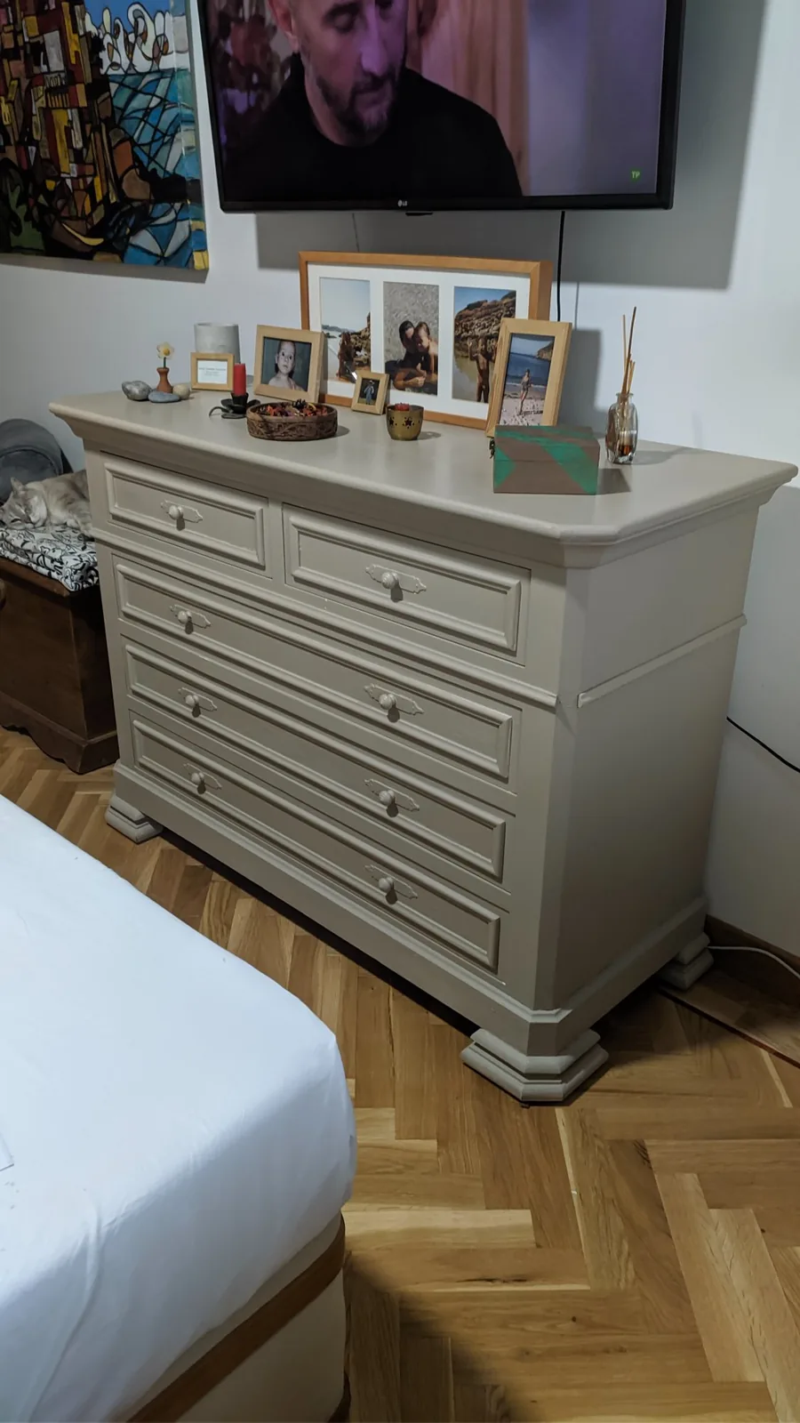 lacado comoda clasica gris topo en Navacerrada