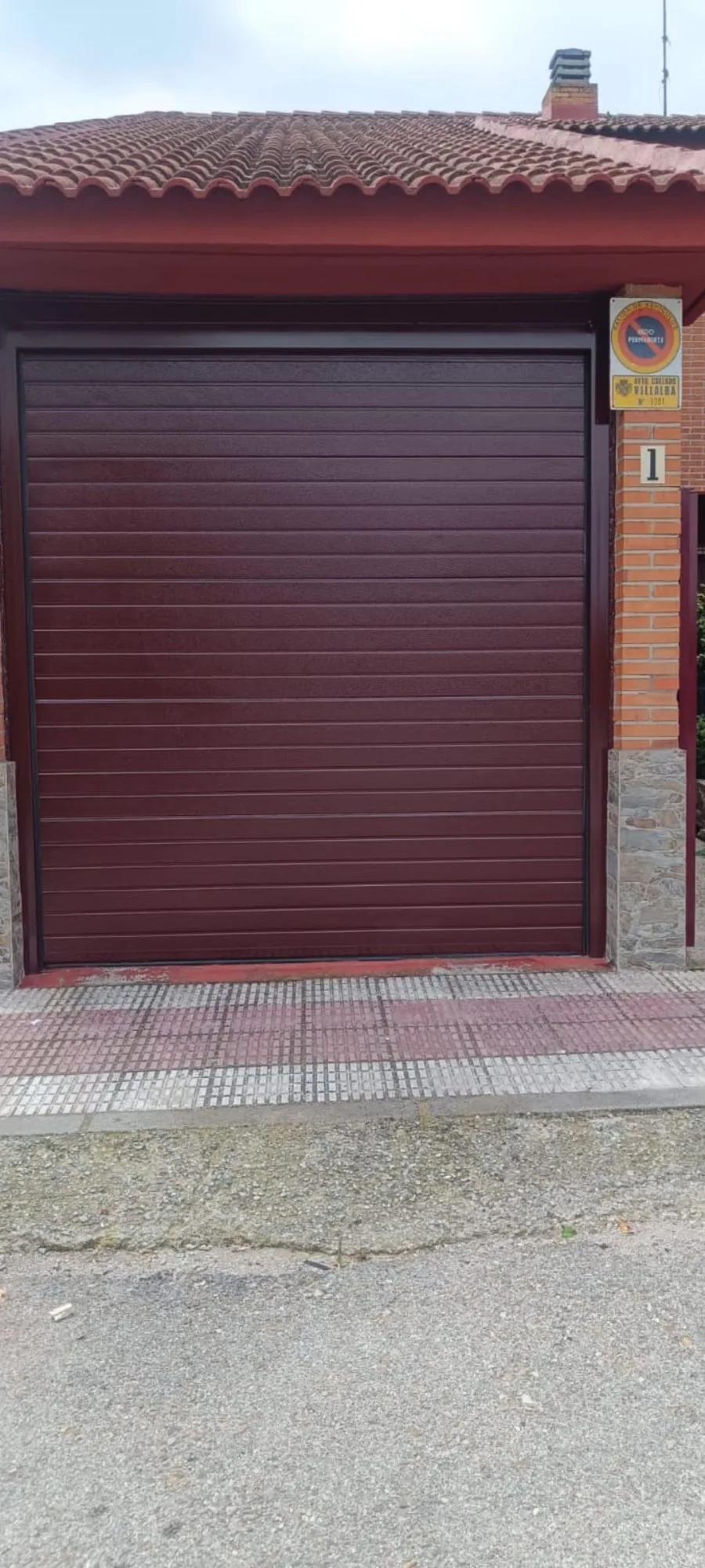 Después: resultado final, pintura garaje Las Rozas